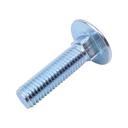 Оцинкованный мебельный болт Steelrex М10x40 мм, DIN 603, 20 шт. - фото 17305884