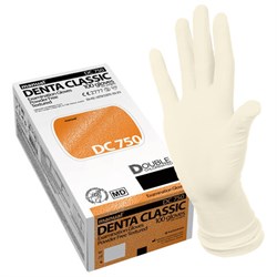 Перчатки латексные смотровые MANUAL DC750, Австрия, 50 пар (100 шт.), размер S (малый), белые, DC750-01 - фото 17307779