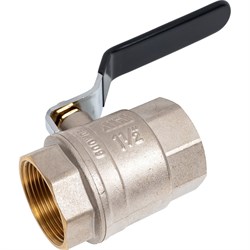 Латунный никилерованный шаровой кран для воды Millennium KVRFF4040 - фото 17313270