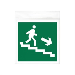 Наклейка Контур Лайн Выход направо вниз - фото 17320953