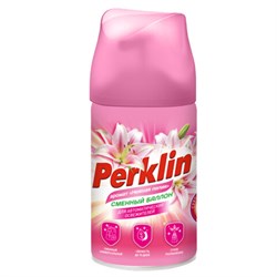 Сменный баллон 250 мл PERKLIN (ПЕРКЛИН) "Нежная лилия", для автоматических освежителей, универсальный, 609800 - фото 17323884
