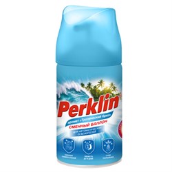 Сменный баллон 250 мл PERKLIN (ПЕРКЛИН) "Тропический бриз", для автоматических освежителей, универсальный, 609802 - фото 17323886