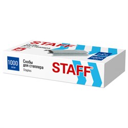 Скобы для степлера №24/6, 1000 штук, STAFF ECO, до 30 листов, 274045 - фото 17336083