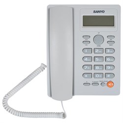 Телефон SANYO RA-S306W, спикерфон, память 50 номеров, тональный / импульсный режим, белый - фото 17347414