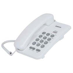 Телефон проводной SANYO RA-S108W, тональный / импульсный режим, повтор, белый - фото 17347419