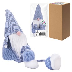 Украшение новогоднее интерьерное, 63 см, "Гном в костюме", полиэстер, пенопласт, ЗОЛОТАЯ СКАЗКА, 592568 - фото 17347440