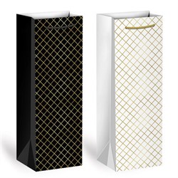 Пакет подарочный под бутылку (1 штука), 13х9x36 см (B), "Leather Bottle Bag", ассорти, ЗОЛОТАЯ СКАЗКА, 700802 - фото 17347490