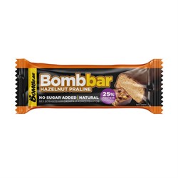 Батончик BOMBBAR "Фундучное пралине" без сахара 40 г, шоу-бокс, ББР100 - фото 17349349