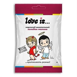 Мармелад жевательный LOVE IS "ЖуйМиксик" со вкусом холодок-малина, 20 г - фото 17352128