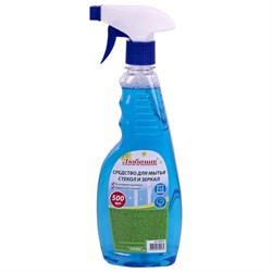 Средство для мытья стекол и зеркал 500 мл "Морозная свежесть", распылитель, ЛЮБАША, 608534 - фото 17360420