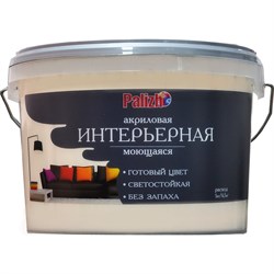 Акриловая интерьерная моющаяся краска Palizh тирамису 3,7кг 1/4 - фото 17362541