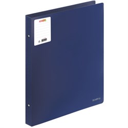 Папка на 4 кольцах БОЛЬШОГО ФОРМАТА А3, ВЕРТИКАЛЬНАЯ, 30 мм, до 250 листов, синяя, 0,8 мм, STAFF, 273999 - фото 17370183