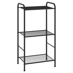 Стеллаж на металлокаркасе "Валенсия-13", 455х300х855 мм, 3 полки, черный, СТВ13 Ч - фото 17370198