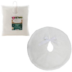 Новогодний коврик под елку, белый, 60 см, полиэстер, подвес, ЗОЛОТАЯ СКАЗКА, 592157 - фото 17370245