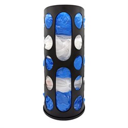 Корзина для хранения пакетов и бахил СРЕДНЯЯ 37х16х13см, крючки-крепеж в комплекте, черная, LAIMA ULTRA, 701663 - фото 17372027