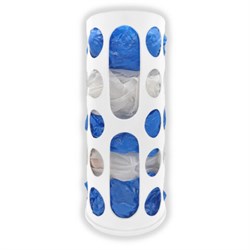 Корзина для хранения пакетов и бахил СРЕДНЯЯ 37х16х13см, крючки-крепеж в комплекте, белая, LAIMA ULTRA, 701664 - фото 17372028