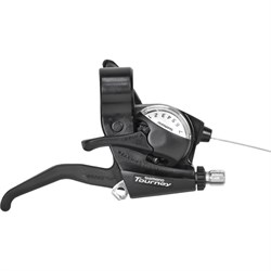 Шифтер/ручка тормоза Shimano TOURNEY ST-EF40-7R, правая, 7-пер, трос 2000мм, черный - фото 17397712