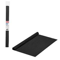 Бумага гофрированная/креповая, 32 г/м2, 50х250 см, черная, в рулоне, BRAUBERG, 112530 - фото 17432766