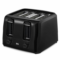 Тостер BQ (БИ-КЬЮ) T4001, 1400 Вт, 4 тоста, 6 режимов, пластик, черный, 86197957 - фото 17432987