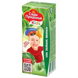 Сок яблочный САДЫ ПРИДОНЬЯ восстановленный 0,2 л - фото 17450875