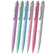 Ручка шариковая автоматическая SCHNEIDER (Германия) "K15 Pastel", СИНЯЯ, пастель ассорти, узел 1 мм, 130840