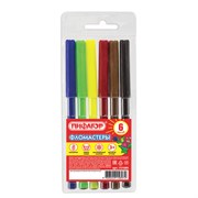 Фломастеры ПИФАГОР, 6 цветов, вентилируемый колпачок, 151089