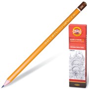 Карандаш чернографитный KOH-I-NOOR 1500, 1 шт., 2H, корпус желтый, заточенный, 150002H01170RU