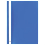 Скоросшиватель пластиковый BRAUBERG, А4, 130/180 мкм, голубой, 220386
