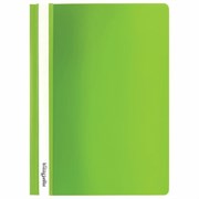 Скоросшиватель пластиковый ЮНЛАНДИЯ, А4, 130/180 мкм, салатовый, 228679
