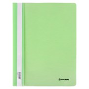Скоросшиватель пластиковый BRAUBERG "Pastel" А4, 130/180 мкм, мятный, 270458