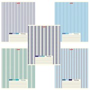 Тетрадь А5, 48 л., HATBER, скоба, линия, обложка картон, "LINE" (микс в спайке), 052332, 48Т5В2