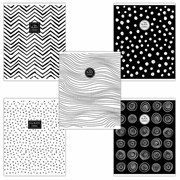 Тетрадь А5 48 л. HATBER скоба, клетка, ламинация, "I Like Black" (микс в спайке), 063153, 48Т5лВ1