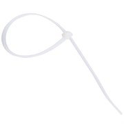Хомуты (стяжки), нейлоновые, 3,6 мм х 250 мм, комплект 100 шт., белые, европодвес, 57-0250