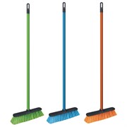 Щетка для уборки КОМПЛЕКТ черенок 110 см + щетка, ширина 31 см, щетина 7 см, еврорезьба, AZUR, 51030