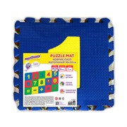 Коврик-пазл напольный 1,5х0,9 м, мягкий, "Учим цифры", 15 частей 30х30 см, толщина 1 см, ЮНЛАНДИЯ, 664659