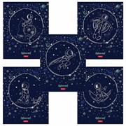 Тетрадь А5 48 л. HATBER скоба, клетка, матовая ламинация, 3D, "Астронавт" (5 видов в спайке), 48Т5лофВ1