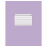 Тетрадь А5, 48 л., HATBER-ECO скоба, офсет №2 ЭКОНОМ, клетка, обложка мелованная бумага, "Фиолетовая", 075727, 48Т5D1_27728