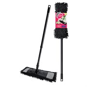 Швабра КОМПЛЕКТ черенок 85-140 см + флаундер + насадка МОП (608414) ТИП К, YORK "Pepita", 81302