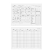 Бланк, офсет, "Путевой лист автобуса", А4 (198х275 мм), СПАЙКА 100 шт., STAFF, 130271