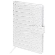 Еженедельник недатированный А5 145х215 мм, BRAUBERG "Party", под кожу, 64 л., белый, 114473