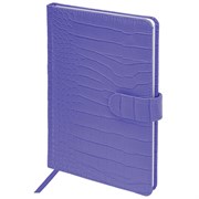 Еженедельник недатированный А5 145х215 мм, BRAUBERG "Party", под кожу, 64 л., сиреневый, 114475