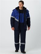 Костюм зимний Экспертный Антистат МВО (тк.Смесовая,245) п/к, т.синий/васильковый