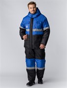 Костюм зимний Мегрес-2 СОП (тк.OxLine,90) п/к, васильковый/черный