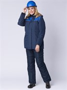Куртка зимняя женская Сакрин (тк.Таслан,135), т.синий/васильковый