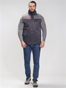 Жилет утепленный Флофт (тк.Смесовая,210), т.серый/серый