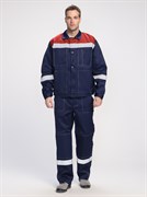 Костюм Лигор-1 СОП (тк.Смесовая,210) брюки РБ, т.синий/красный
