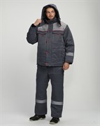 Костюм зимний Флофт-2 NEW (тк.Смесовая,210) п/к, т.серый/св.серый