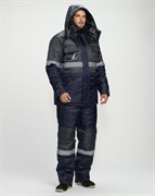 Костюм зимний Мегрес-2 СОП (тк.OxLine,90) п/к, т.серый/т.синий