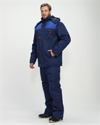 Костюм зимний Фаворит-1 (тк.Смесовая,210) брюки, т.синий/васильковый