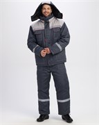 Костюм зимний Фаворит-1 IMP (тк.Смесовая,240) брюки, т.серый/св.серый